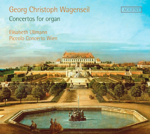 "CD cover featuring a serene, 18th-century European estate with a fountain and gardens."