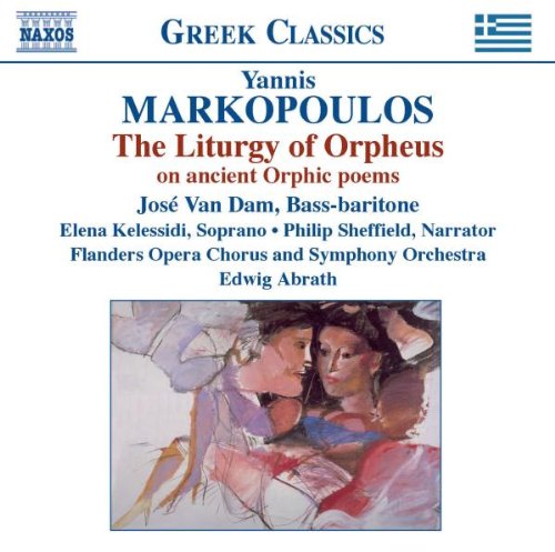 "CD cover with abstract illustration of two figures and text describing the music album."
