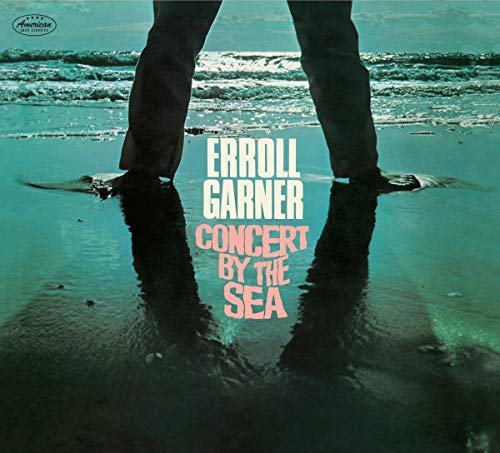 "Album cover featuring a man's legs standing on a beach with waves."