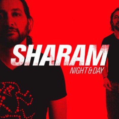 "Album cover featuring a man in black shirt against a red background."