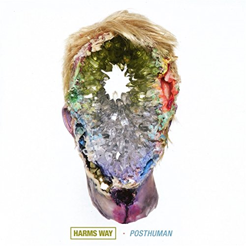 Album cover featuring a head with a shattered, crystal-like face on a white background.
