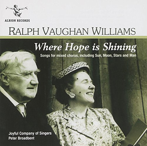 CD cover featuring black and white photo of man and woman, Ralph Vaughan Williams title.