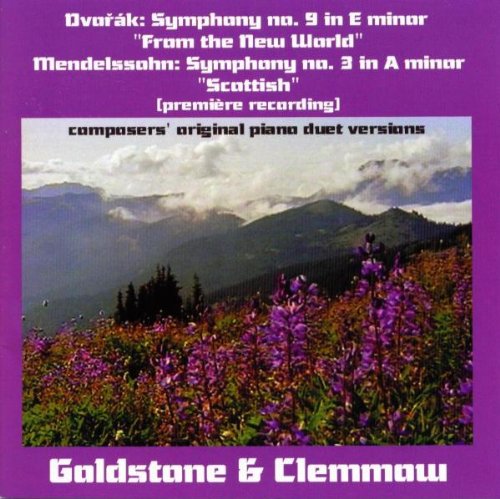 A purple CD cover with a landscape photo and white text describing the music.