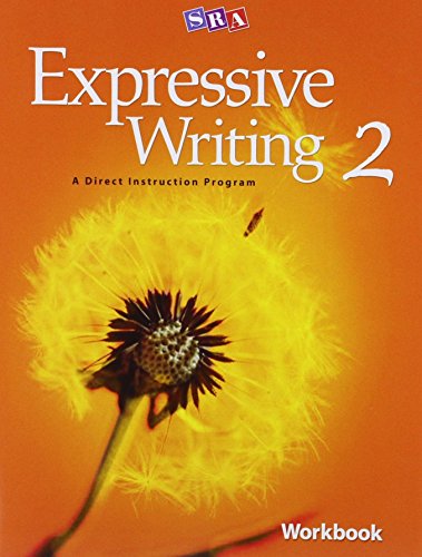 The image shows a workbook cover with a dandelion on an orange background.