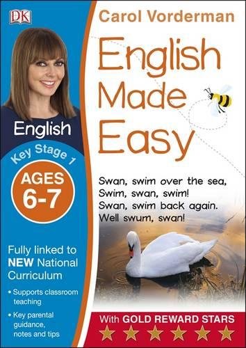 The image depicts a workbook cover with a girl, swan, and bee illustrations.