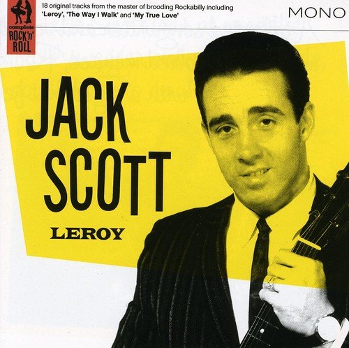 "CD case with Jack Scott album cover featuring a man holding a guitar."