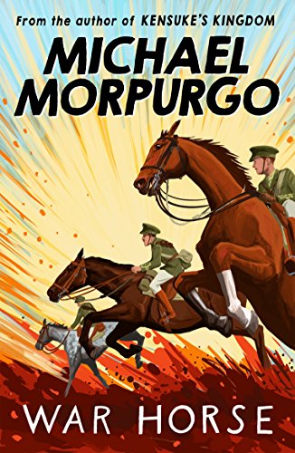 Book cover featuring two soldiers on galloping horses amidst splattered red mud.