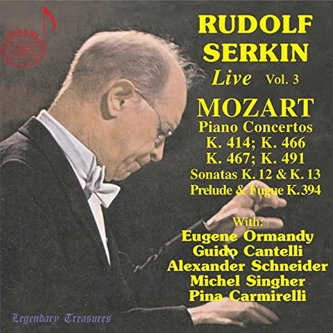 Rudolf Serkin - Wolfgang Amadeus Mozart: Piano Concertos with Rudolf Serkin, Vol. 3 [CD]