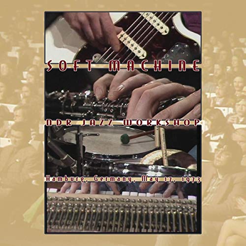 "CD cover with a collage of hands playing guitar, drums, and vibraphone."