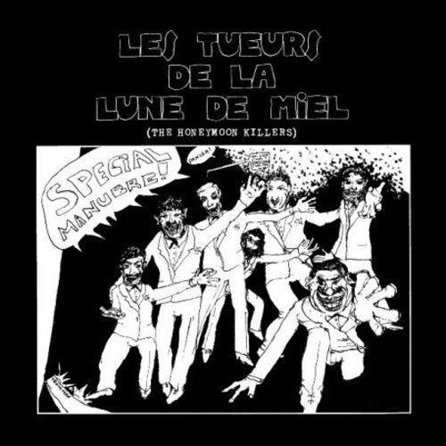 Black-and-white album Page Page featuring a chaotic cartoon illustration of men Page.
