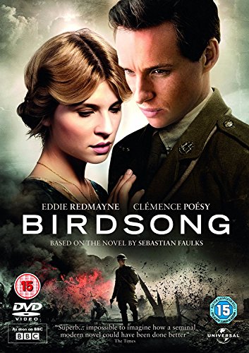 DVD cover for "Birdsong" featuring a man in military uniform and a woman.