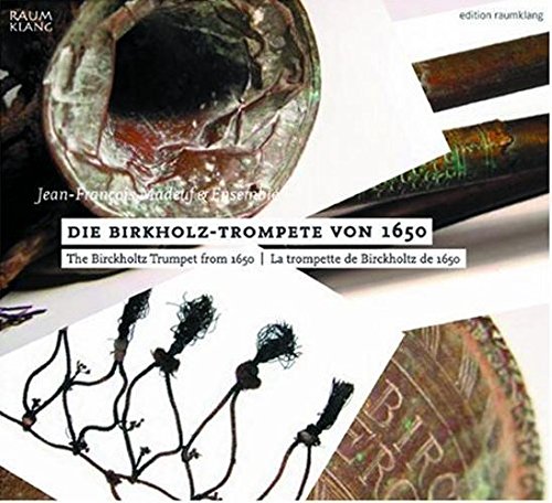 "CD cover featuring images of an old trumpet, its parts, and ornate cords."