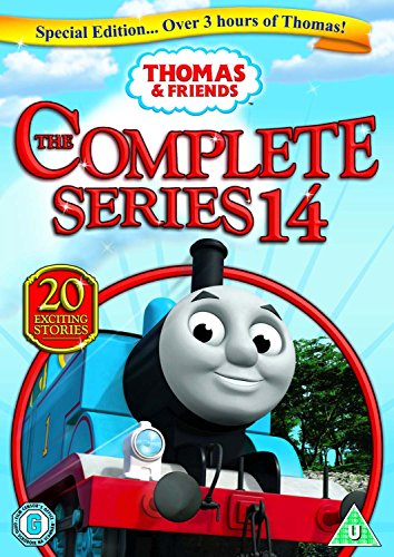 DVD cover featuring Thomas the Tank Engine with a smiling face against a blue sky.