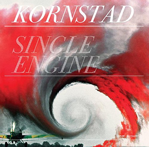 Album cover for "Single Engine" by Kornstad, featuring a red and white swirling design.