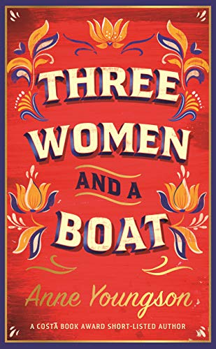 Red book cover with yellow and blue floral designs and white and yellow text.