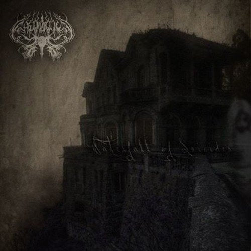 Dark, gothic album cover with a large, ominous building and stylized text.