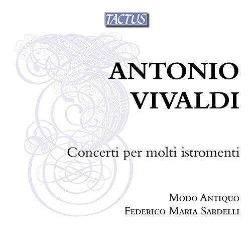"CD cover with 'ANTONIO VIVALDI' in black text on a white background."