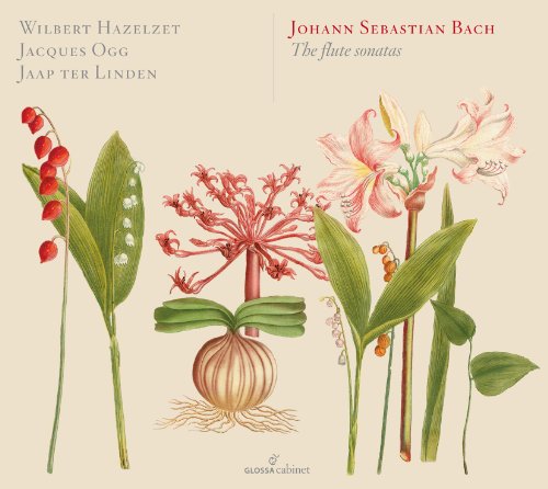 CD cover featuring illustrations of various flowers on a beige background.