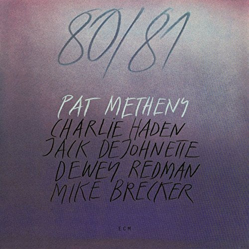 Album cover with blue and pink gradient background, featuring artist names in handwritten text.