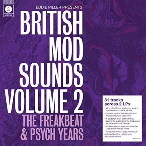 Eddie Piller Presents - Eddie Piller Presents - British Mod Sounds Of The 1960s Volume 2: The Freakbeat & Psych Years [VINYL]