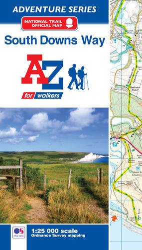 The image depicts a map book cover featuring a landscape photo and map.