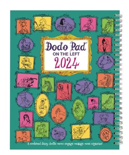 The Dodo Pad ON THE LEFT Desk Diary 2024 - Week to View, Calendar Year Diary: A Diary-Organiser-Planner Book for left handers for up to 5 people/activities. UK made, sustainable, plastic free