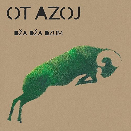 "CD cover with green ram silhouette on tan background, black text, and Amazon logo."