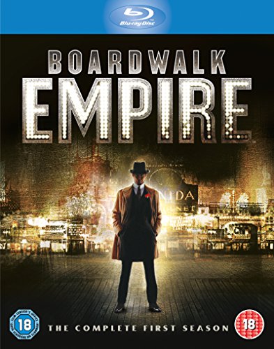 "Blu-ray cover of 'Boardwalk Empire' Season 1, featuring a man in a suit."