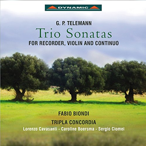"CD cover with serene green landscape and three trees under a cloudy sky."