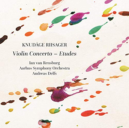 "Album cover with colorful paint splatters on a white background, featuring black text."