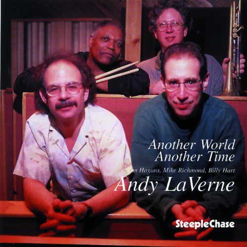 "CD cover featuring four men leaning on a wooden railing, with text overlay."