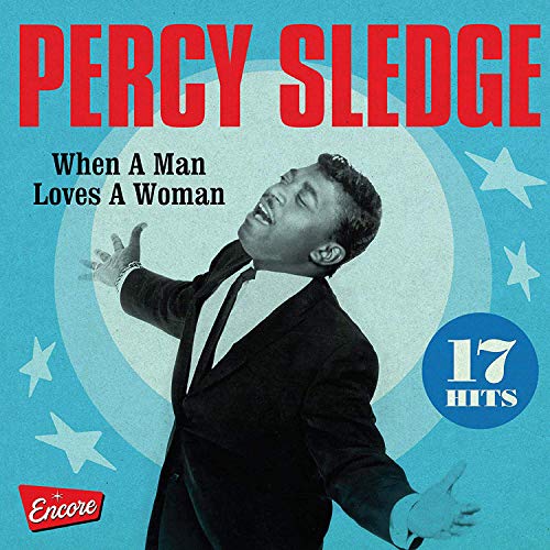CD cover featuring Percy Sledge in black and white against a blue background.