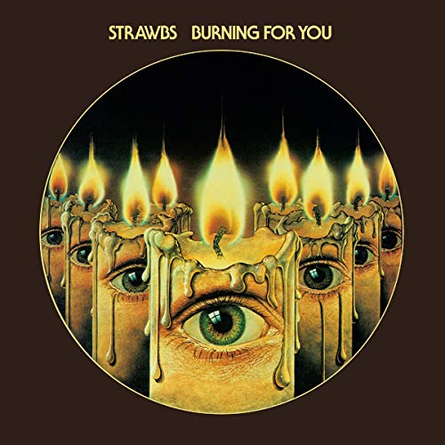 "CD cover art featuring a face surrounded by melting candles on a brown background."