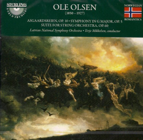 "CD cover featuring a dark, chaotic painting with figures and birds in the sky."