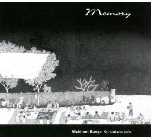 "CD cover with black and white illustration of people outdoors at night."