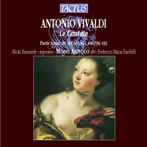 A CD cover featuring a painting of a woman with a brown background.