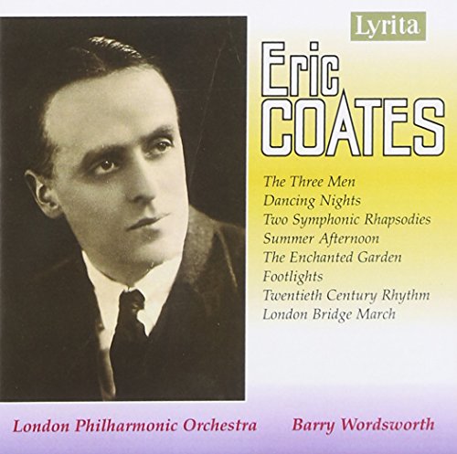 CD cover with Eric Coates' portrait and musical composition list.