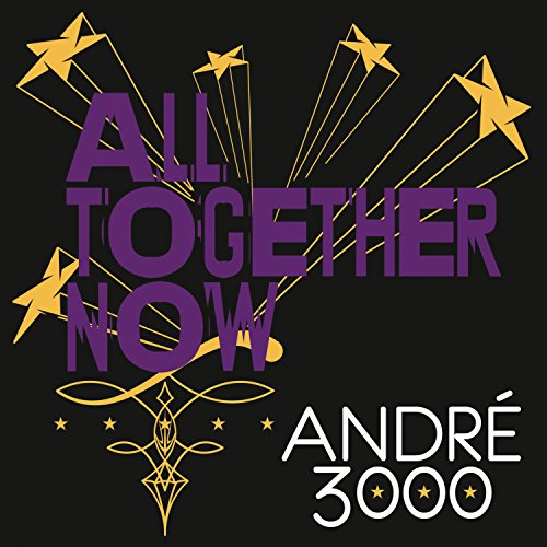 Black album cover with purple text "All Together Now" and yellow star graphics.