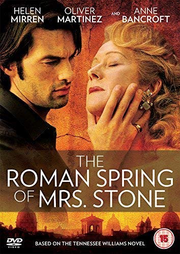 DVD cover for "The Roman Spring of Mrs. Stone" with man and woman.