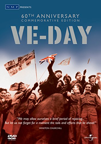 DVD cover with crowd celebrating, waving flags, and a quote from Winston Churchill.