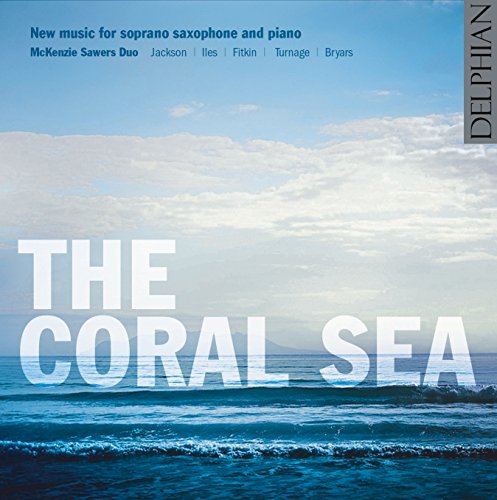 CD cover with 'The Coral Sea' text, ocean scene, and 'Delphian' label.