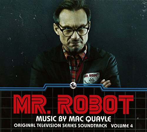"CD cover featuring a man with glasses and 'Mr. Robot' text in red."