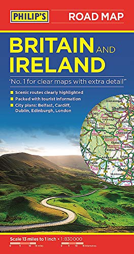 Philip's Britain and Ireland Road Map (Philip's Sheet Maps)