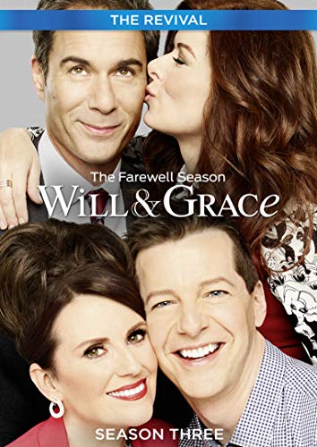 DVD cover for "Will & Grace" Season 3, featuring the main characters together smiling.