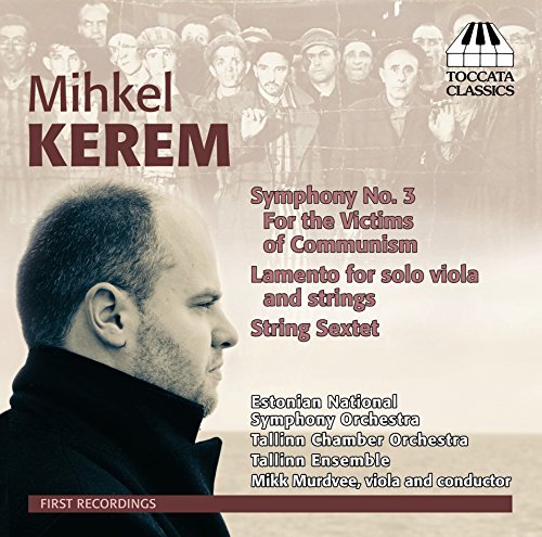 CD cover featuring a man's profile with text about a classical music album.