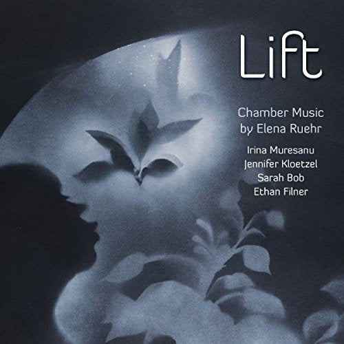 "CD cover art featuring a silhouette with a flower, against a dark background."
