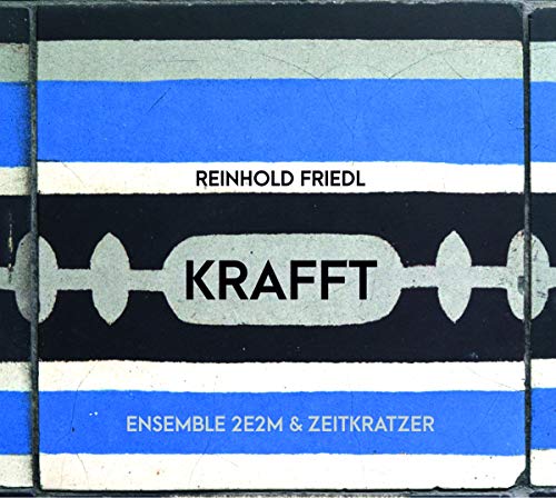 "CD cover with blue, black, and white stripes and text 'KRAFFT' and artist names."