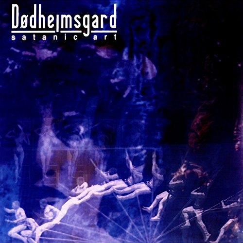 "Dodhemsgard Satanic Art vinyl album cover, dark blue, with nude figures and abstract art."