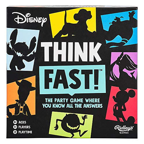 Ridley's DSY001 Think Fast Disney Edition Party Game, Multicoloured, A5