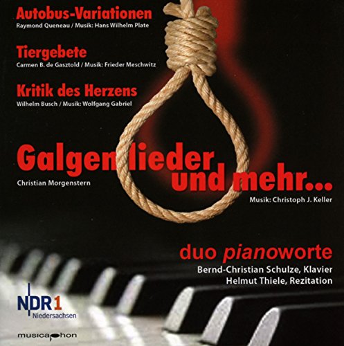 A CD cover featuring a noose and piano keys with red and white text.